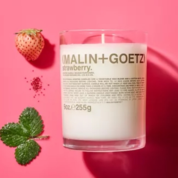 ❤️BUY 2 GET 1 FREE  MALIN+GOETZ Strawberry Boxed Candle,9oz.Retail Price $66.00 - Picture 2 of 13